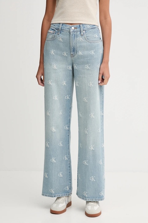 Calvin Klein Jeans jeansy damskie kolor niebieski LV047C785G - zdjęcie produktu nr 1