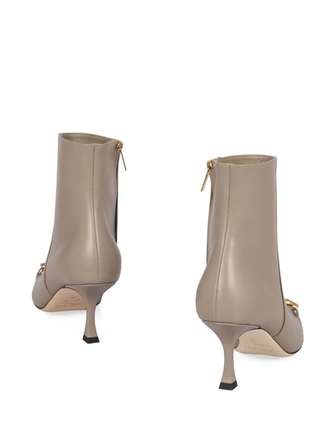Jimmy Choo 70mm pointed-toe leather boots - Neutrals - zdjęcie produktu nr 2