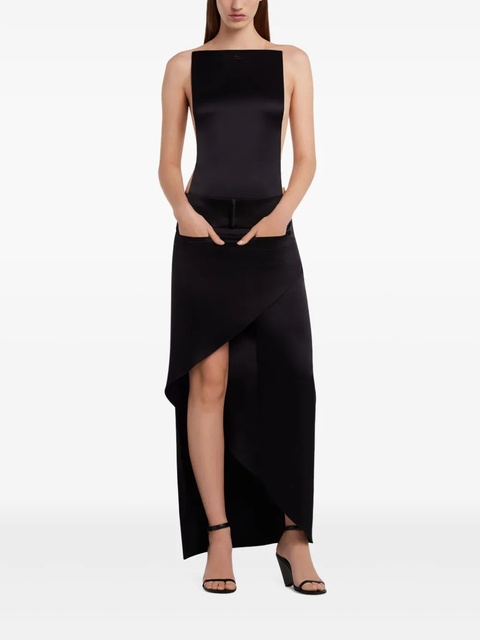 Courrèges Infinity midi skirt - Black - zdjęcie produktu nr 2