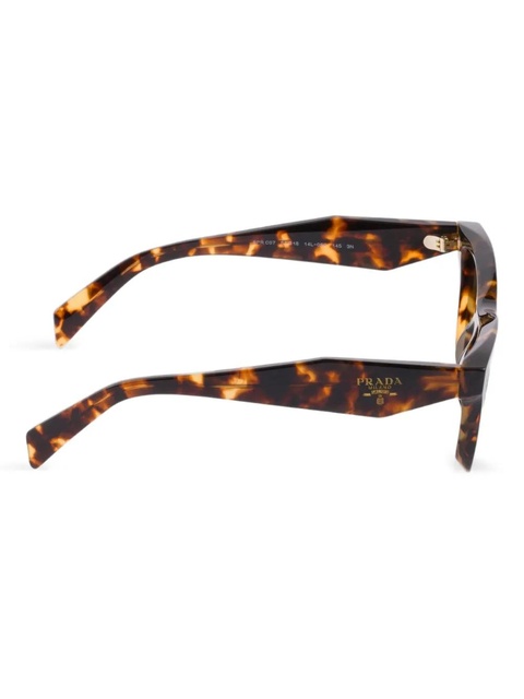 Prada Eyewear logo rectangle-frame sunglasses - Brown - zdjęcie produktu nr 2