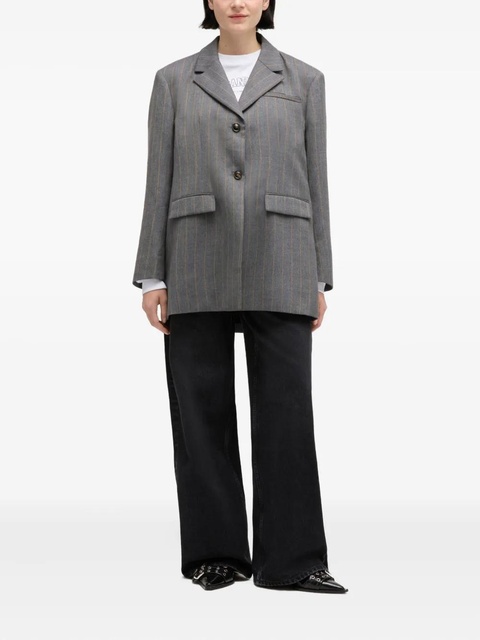 GANNI pinstripe blazer - Grey - zdjęcie produktu nr 2
