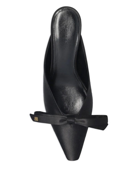 Balenciaga bow-detail pointed-toe mules - Black - zdjęcie produktu nr 2