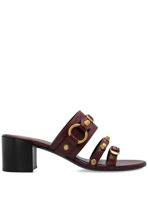 Balenciaga 65mm leather heeled sandals - Red - zdjęcie produktu nr 1