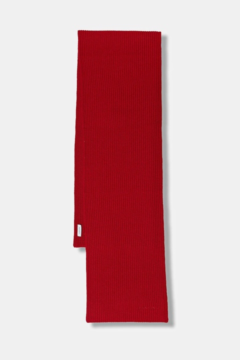 Lanvin szalik wełniany damski kolor beżowy wzorzysty 710009252 - zdjęcie produktu nr 1