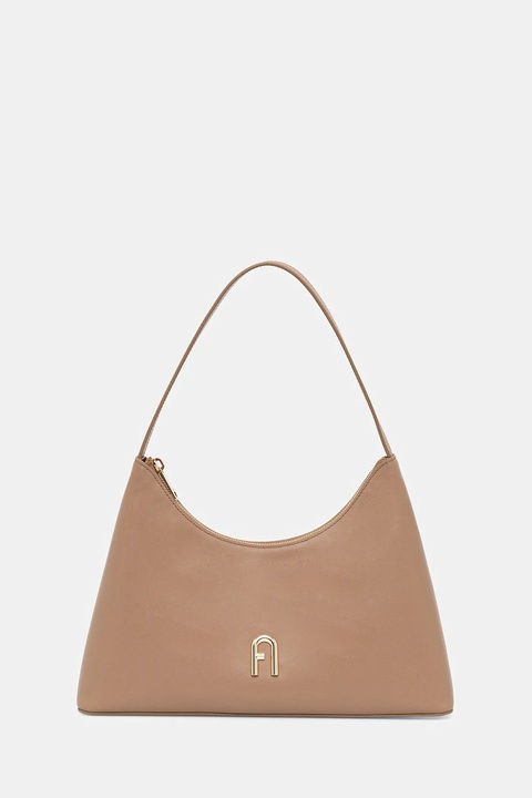 Furla torebka skórzana Diamente S Shoulder kolor brązowy WB00782 AX0733 4489S - zdjęcie produktu nr 1