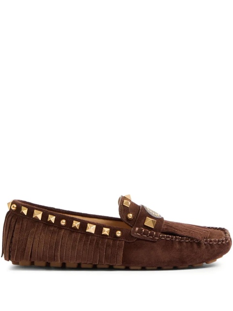 Valentino Garavani Plaster Caster fringed loafers - Brown - zdjęcie produktu nr 1