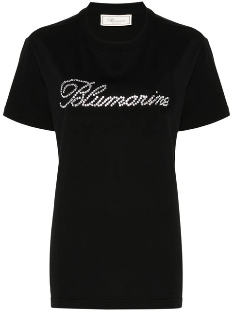 Blumarine logo-embellished T-shirt - Black - zdjęcie produktu nr 1