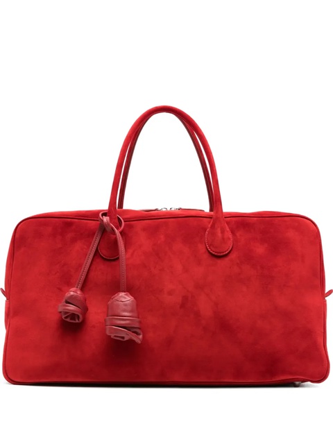 Magda Butrym large Brigitte suede tote bag - Red - zdjęcie produktu nr 1
