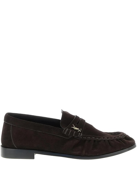 Saint Laurent Le Loafer suede loafers - Brown - zdjęcie produktu nr 2