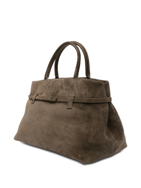 Manu Atelier Le Cambon 35 suede tote bag - Green - zdjęcie produktu nr 1