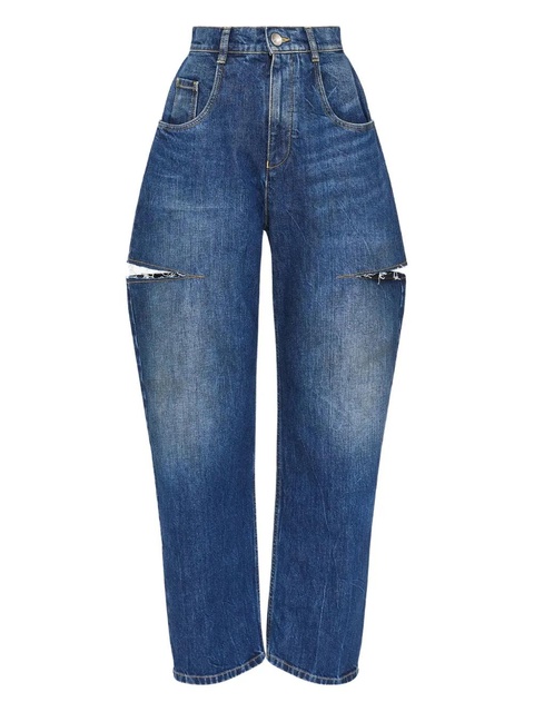 Maison Margiela cut-out jeans - Blue - zdjęcie produktu nr 1