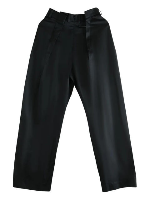MM6 Maison Margiela pleated-front trousers - Black - zdjęcie produktu nr 1
