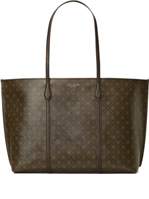 Tory Burch Perry logo pattern tote bag - Brown - zdjęcie produktu nr 1