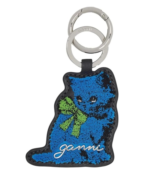 GANNI Kitty keyring - Black - zdjęcie produktu nr 1