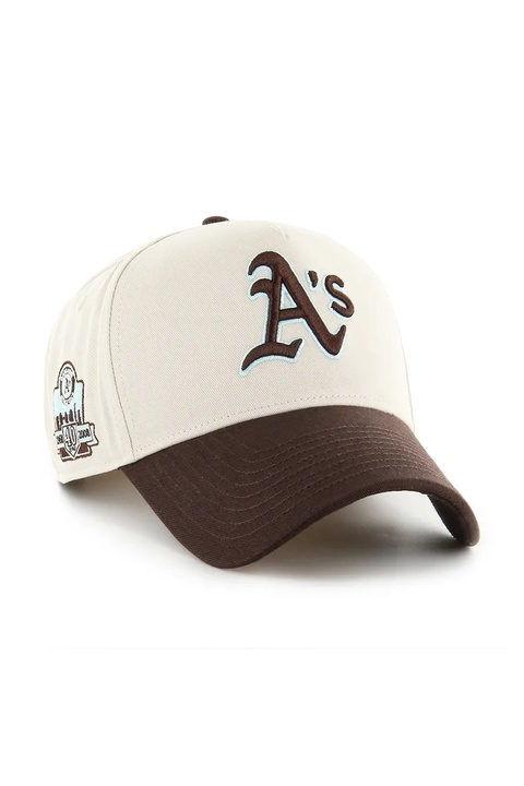 47 brand czapka z daszkiem bawełniana MLB Athletics Sure Shot kolor beżowy BCPTN-MDTTC18GWP-BN08 - zdjęcie produktu nr 2