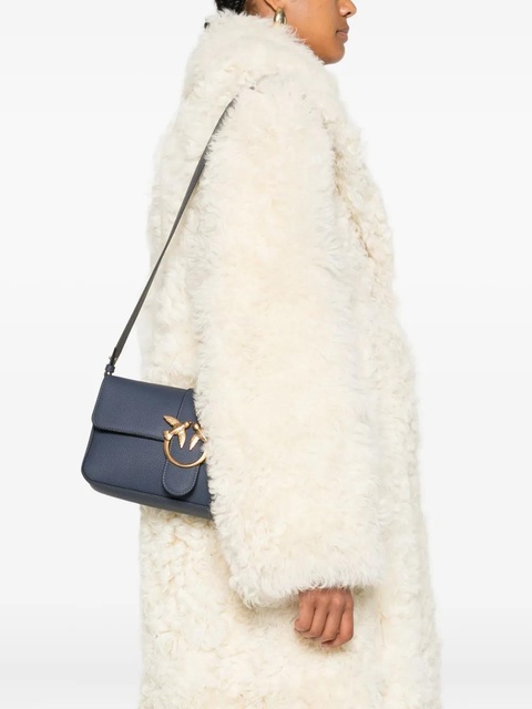 PINKO Love Birds leather satchel - Blue - zdjęcie produktu nr 2