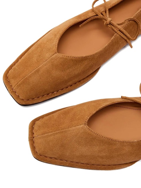 ALOHAS Sway suede ballet flats - Brown - zdjęcie produktu nr 1