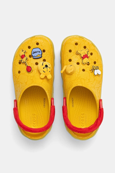 Crocs klapki Classic Winnie The Pooh Clog damskie kolor żółty na platformie 211092 - zdjęcie produktu nr 2