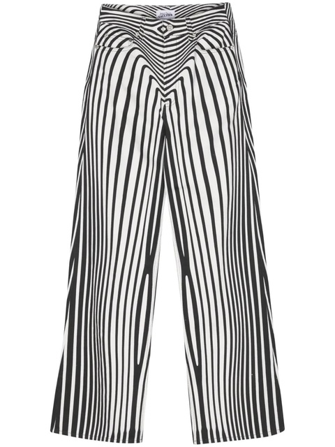 Jean Paul Gaultier Morphing Digital-print wide-leg jeans - White - zdjęcie produktu nr 1