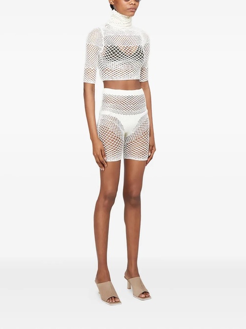 Isa Boulder Memory crochet-knit shorts - White - zdjęcie produktu nr 2