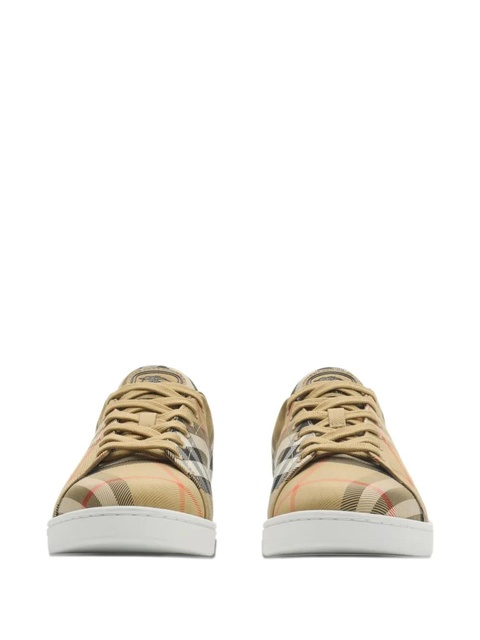 Burberry Set checked logo sneakers - Neutrals - zdjęcie produktu nr 1
