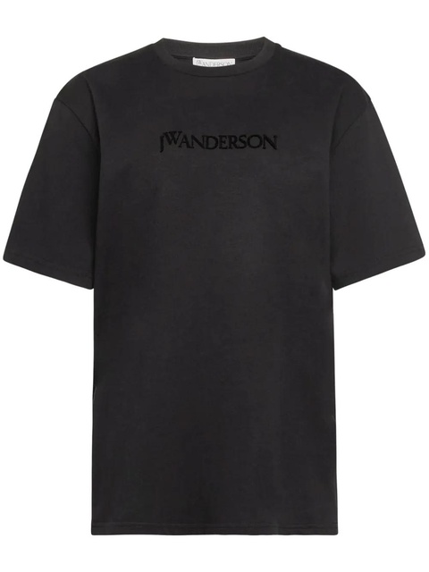 JW Anderson logo-embroidered T-shirt - Black - zdjęcie produktu nr 1