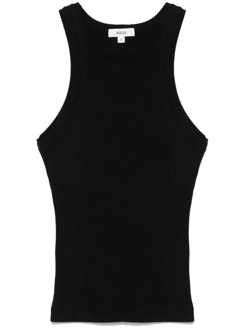 AGOLDE ribbed-knit tank top - Black - zdjęcie produktu nr 1