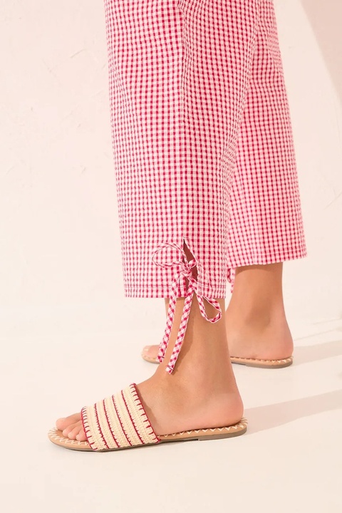 women'secret spodnie piżamowe bawełniane damska kolor bordowy bawełniana 3709664 - zdjęcie produktu nr 2