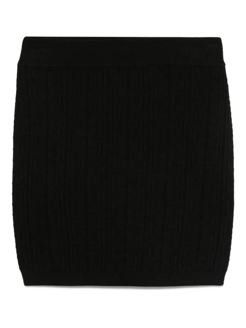 Balmain ribbed-knit skirt - Black - zdjęcie produktu nr 1