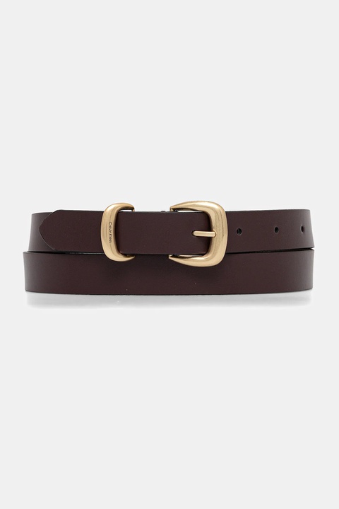 Calvin Klein pasek skórzany damski kolor bordowy LV04K7012G - zdjęcie produktu nr 1