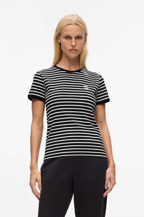 Karl Lagerfeld t-shirt damski kolor czarny A4W17060 - zdjęcie produktu nr 1