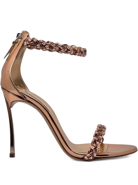 Casadei beaded heeled sandals - Pink - zdjęcie produktu nr 1