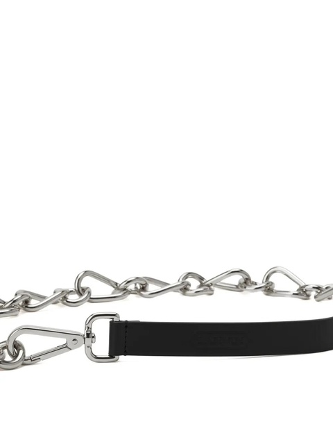 Lanvin chain-link leather belt - Silver - zdjęcie produktu nr 1