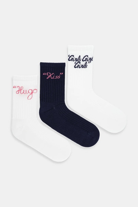 HUGO skarpetki 3-pack kolor biały 50543152 - zdjęcie produktu nr 1