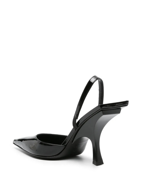 The Attico 100mm patent-finish pumps - Black - zdjęcie produktu nr 2