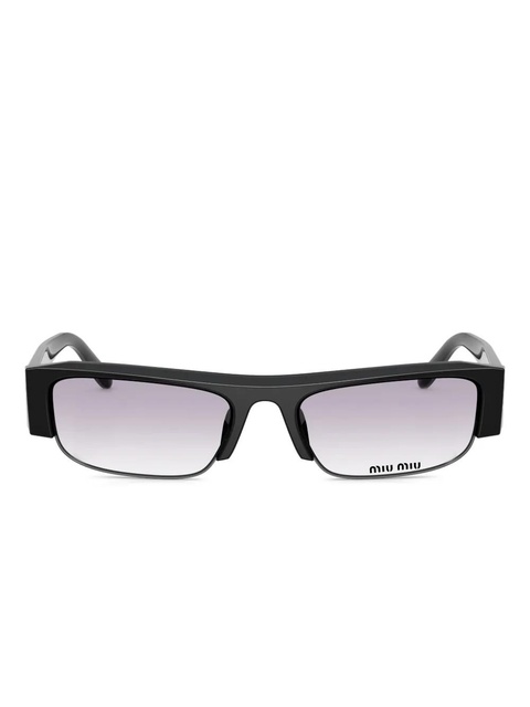Miu Miu Eyewear rectangle-frame sunglasses - Black - zdjęcie produktu nr 1