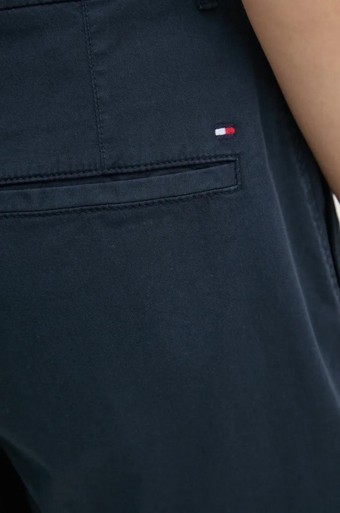 Tommy Hilfiger szorty damskie kolor granatowy gładkie high waist WW0WW42457 - zdjęcie produktu nr 2