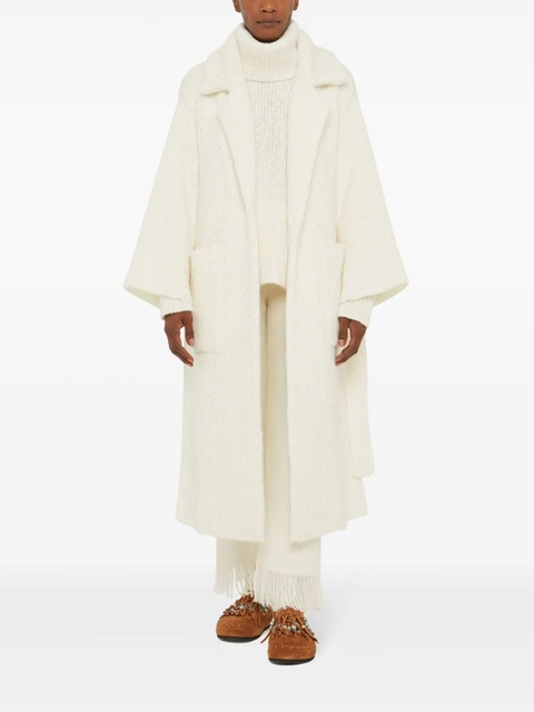 Alanui knitted robe coat - White - zdjęcie produktu nr 2