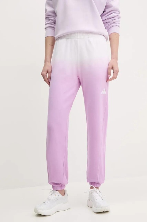 adidas spodnie dresowe bawełniane ALL SZN Dip Dye kolor fioletowy wzorzyste JJ4586 - zdjęcie produktu nr 1