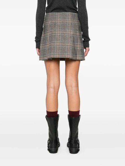 PINKO belted plaid skirt - Grey - zdjęcie produktu nr 2