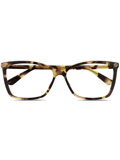 Gucci Eyewear square-frame glasses - Brown - zdjęcie produktu nr 1