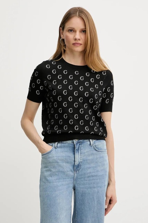 Guess t-shirt JASMINE damski kolor czarny W5GR05 Z3D60 - zdjęcie produktu nr 1