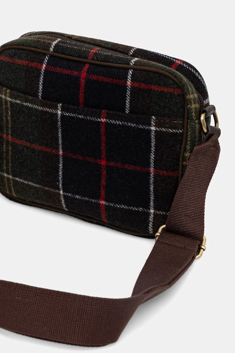 Barbour torebka z domieszką wełny kolor zielony LBA0478 - zdjęcie produktu nr 2