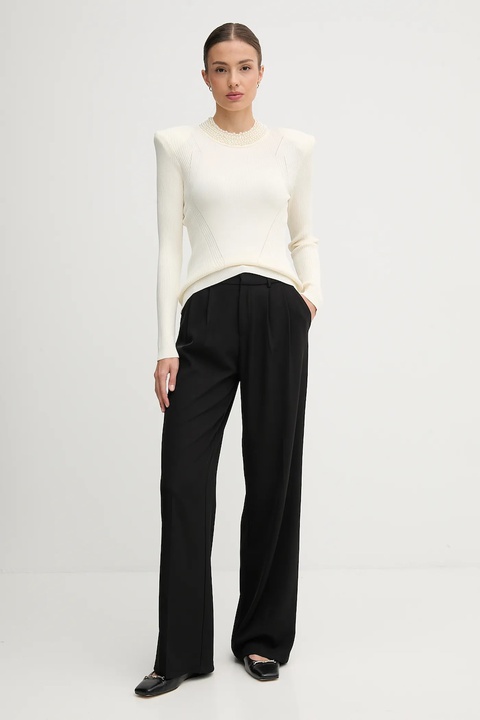 Gaudi sweter damski kolor beżowy lekki 521FD53036 - zdjęcie produktu nr 1