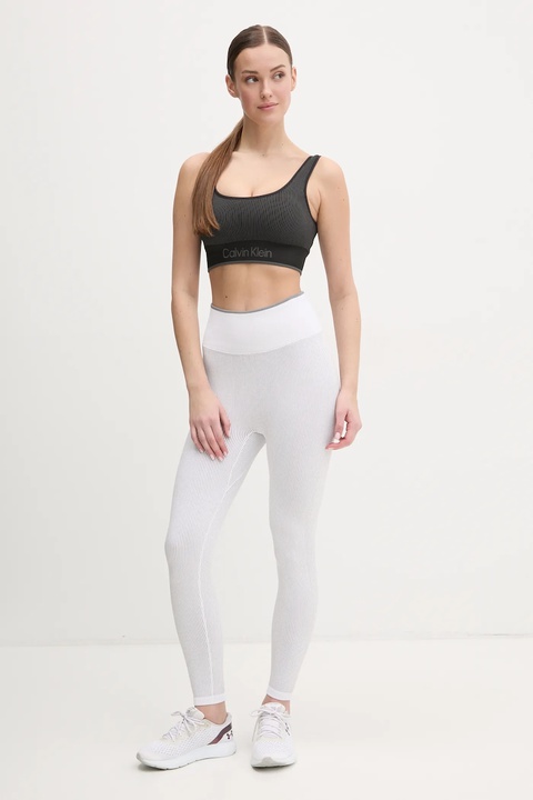 Calvin Klein Performance legginsy treningowe kolor biały gładkie 00GWS4L643 - zdjęcie produktu nr 2