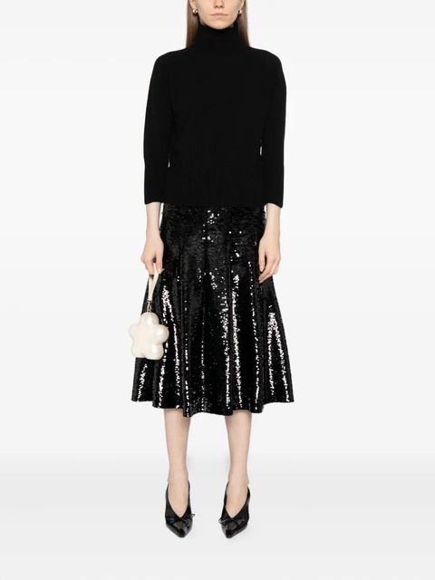 Simone Rocha cashmere high-neck top - Black - zdjęcie produktu nr 1