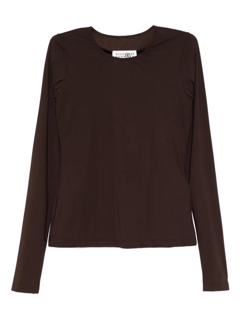 MM6 Maison Margiela slim-fit T-shirt - Brown - zdjęcie produktu nr 1