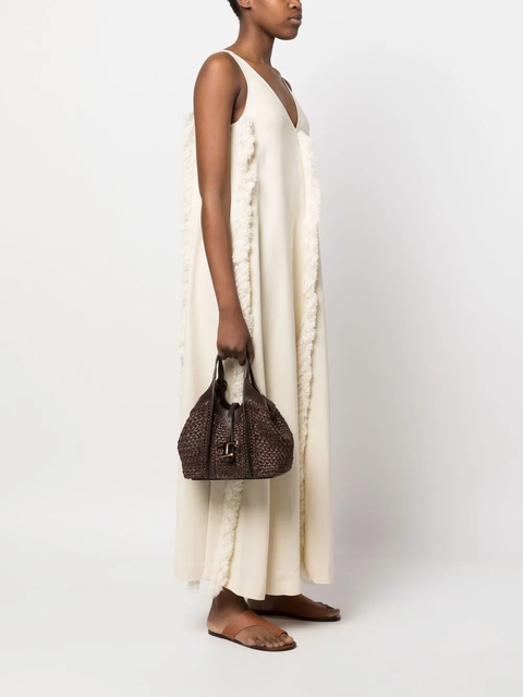 Tod's T Timeless woven tote bag - Brown - zdjęcie produktu nr 2