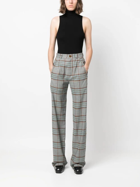 Vivienne Westwood Ray tartan check-pattern trousers - Blue - zdjęcie produktu nr 1