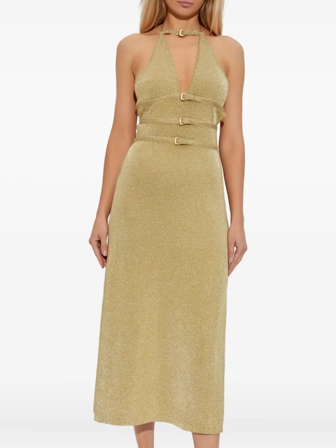 Cult Gaia halterneck buckled dress - Yellow - zdjęcie produktu nr 2